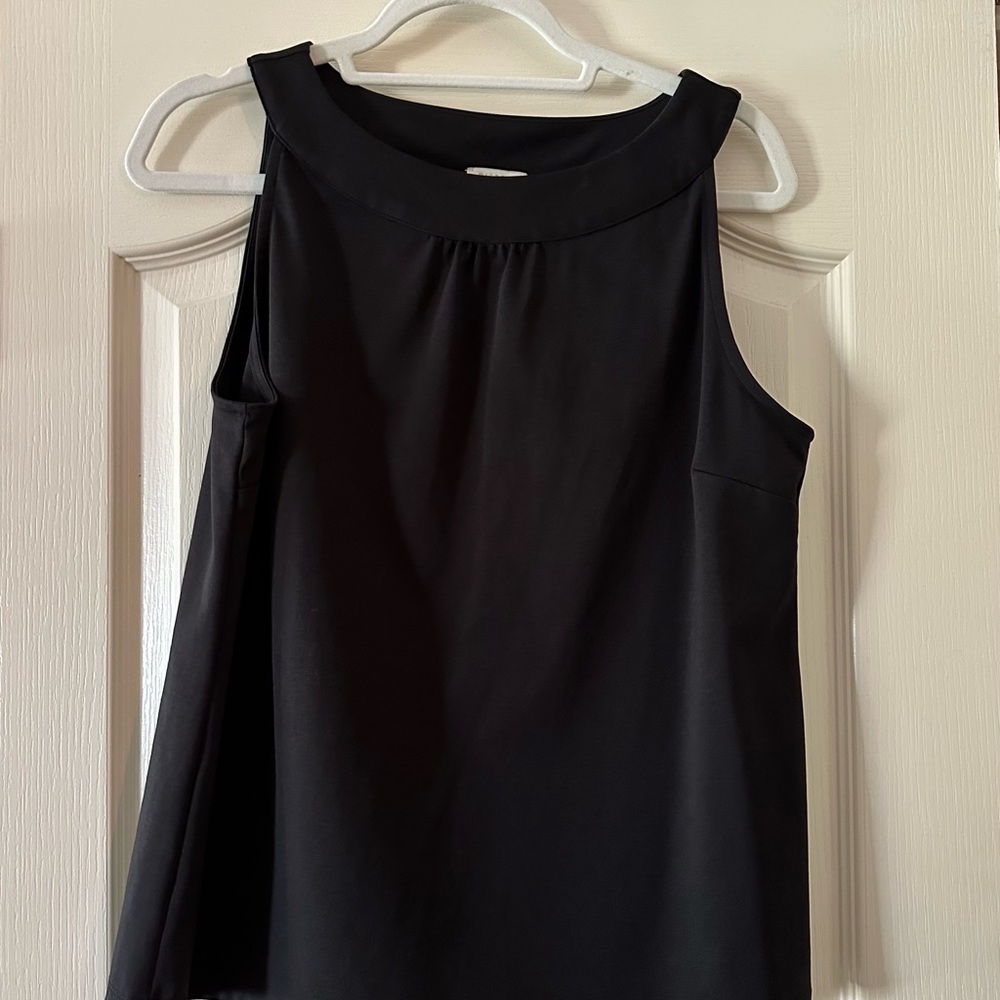 Talbots Classic Black Sleeveless Top